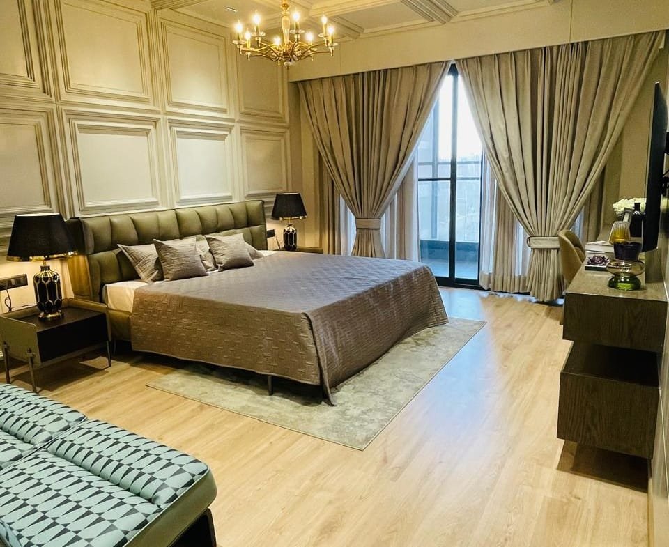 3+1BHK high-rise apartment Horizon Belmond Mohali Sector 88 — spacious living room interior | Garah Pravesh