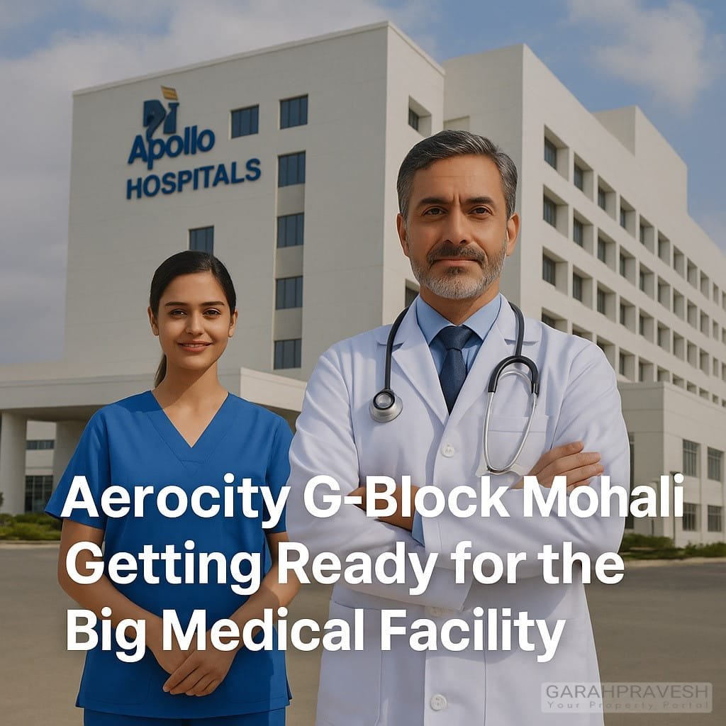 Aerocity G-block mohali upcoming hospital