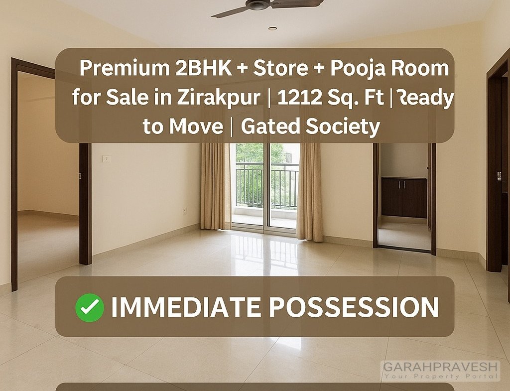 2bhk for sale in zirakpur