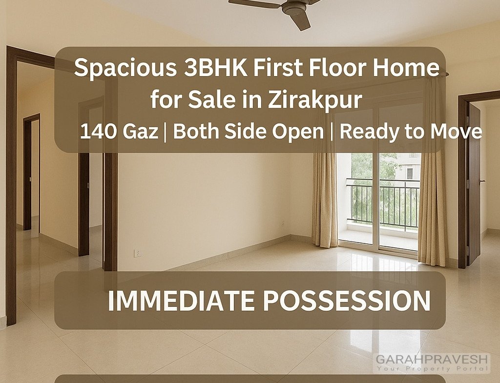 3bhk for sale in zirakpur