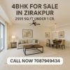 4bhk for sale in zirakpur under 1 cr