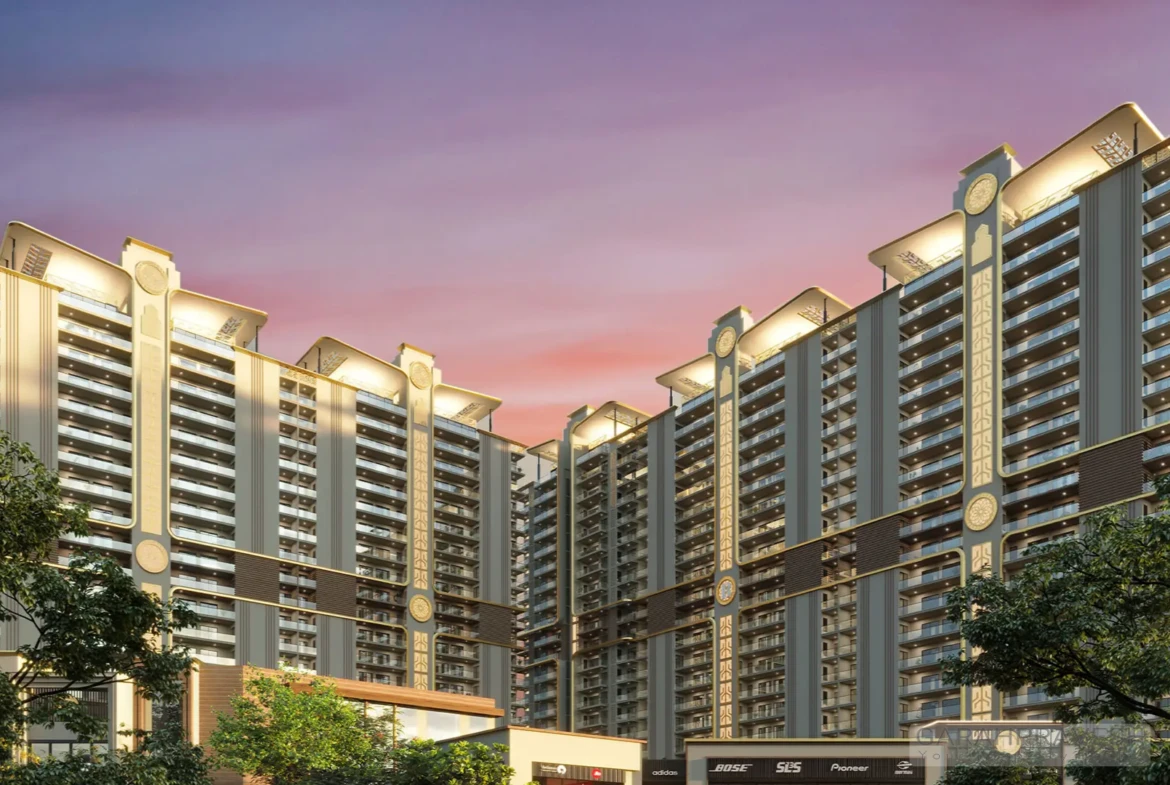 Luxury 4+1 BHK penthouse at Affinity Belgravia, Mohali - modern high-rise with glass facade and premium amenities