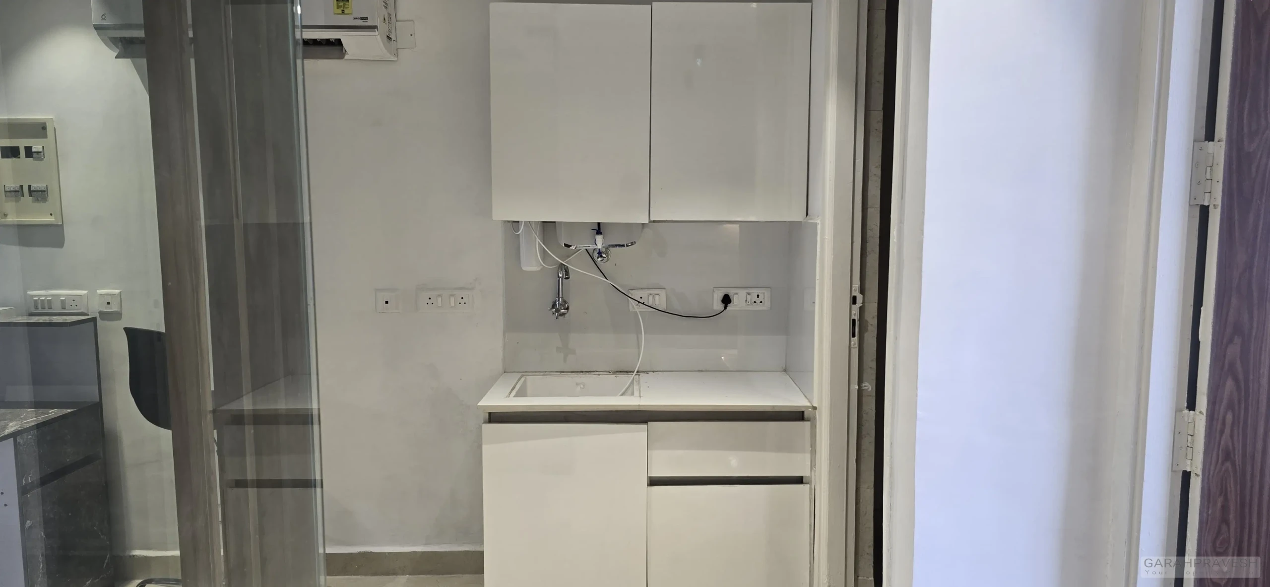 Spacious fully furnished SOHO with attached washroom and mini kitchen in Zirakpur
