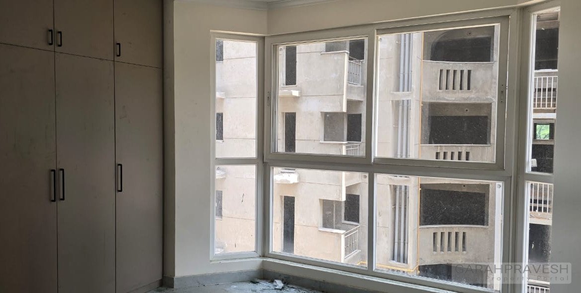 Elegant master bedroom in 3BHK flat, Steel Strips Towers – Ready to move in