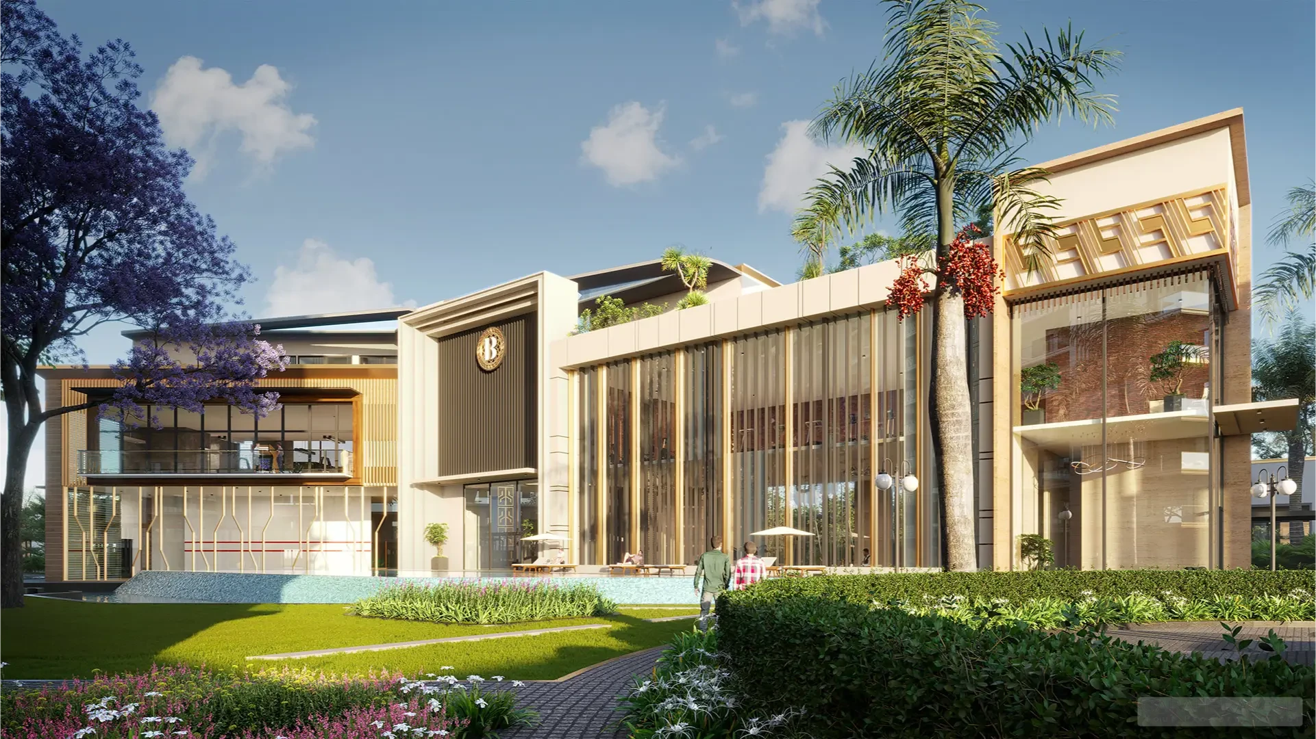 Infinity pool at Affinity Belgravia's 30,000 sq ft clubhouse - premium residential amenities in Mohali