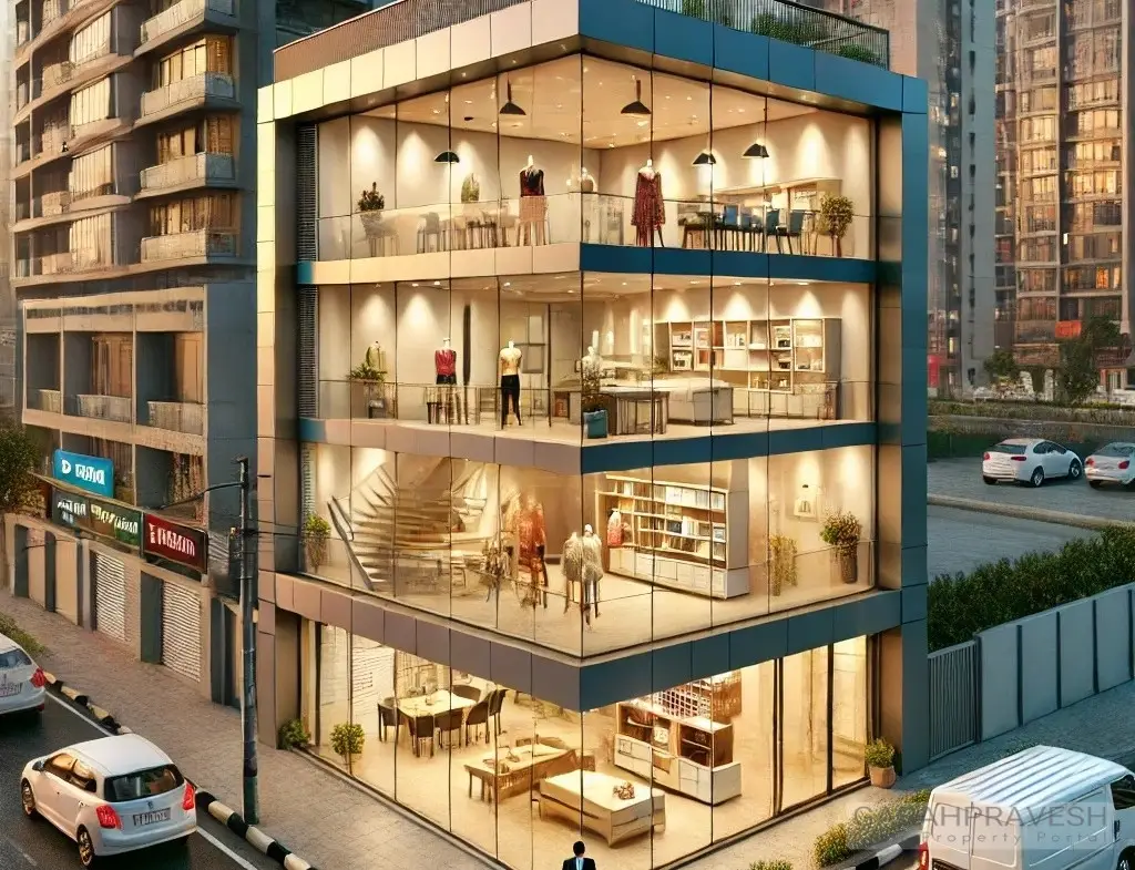 showroom for sale pr7 airport road zirakpur