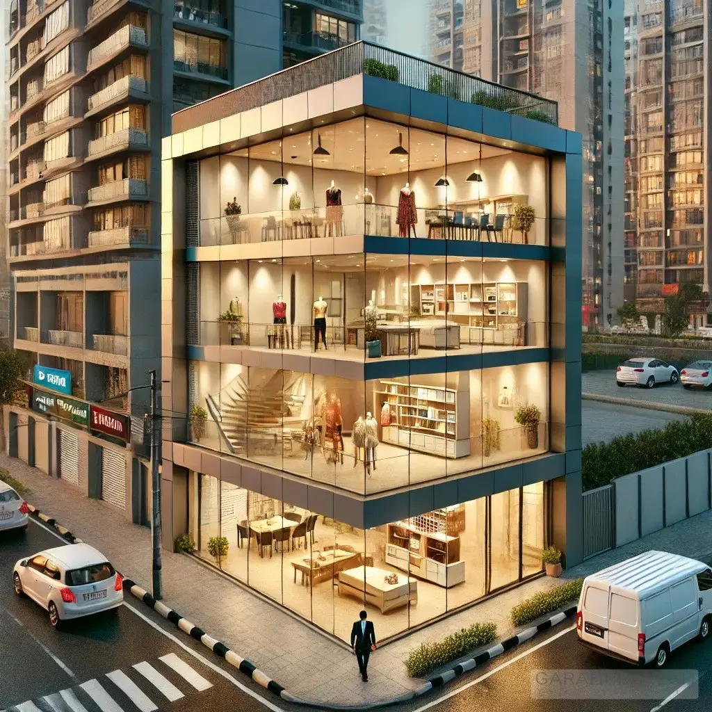 showroom for sale pr7 airport road zirakpur