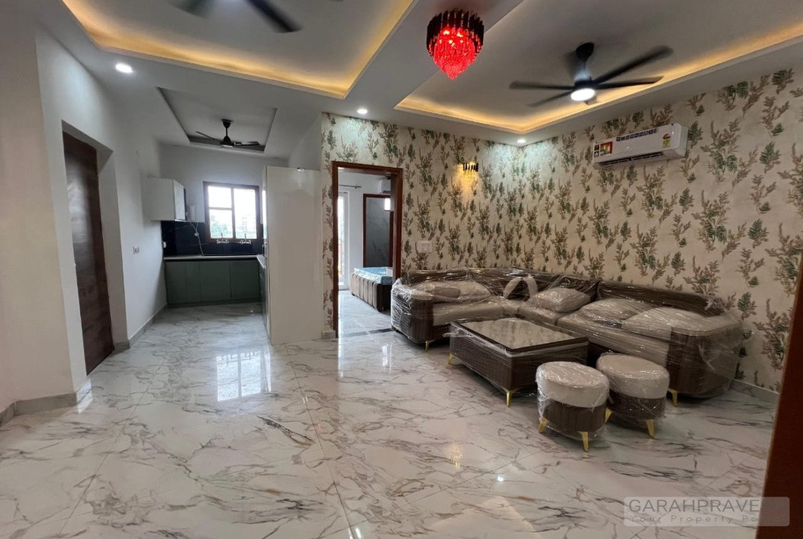 ready-to-move 3BHK low-rise flat in Zirakpur with covered stilt parking and lift facility under 55 lakhs