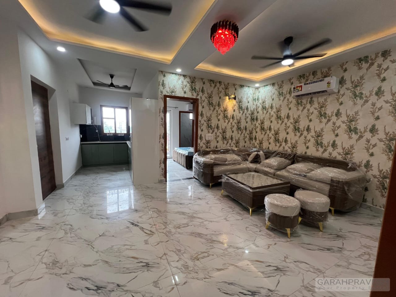 ready-to-move 3BHK low-rise flat in Zirakpur with covered stilt parking and lift facility under 55 lakhs