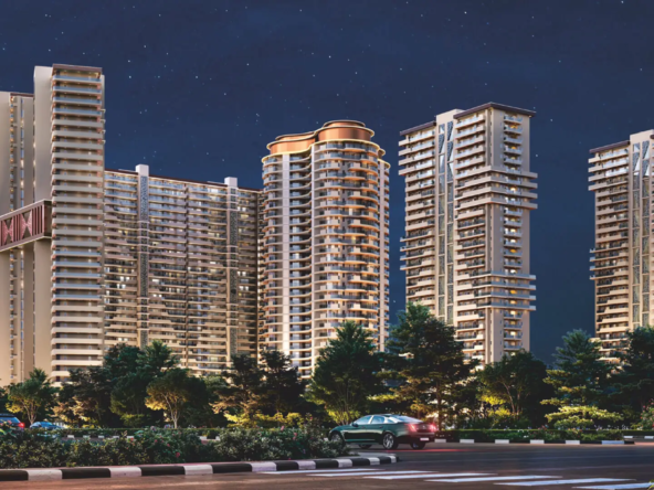 3BHK luxury flats for sale at KS ONE O 8 Zirakpur – tallest residential tower in Chandigarh region with 32 floors, 80% open greens, and world-class amenities on Chandigarh–Delhi National Highway.