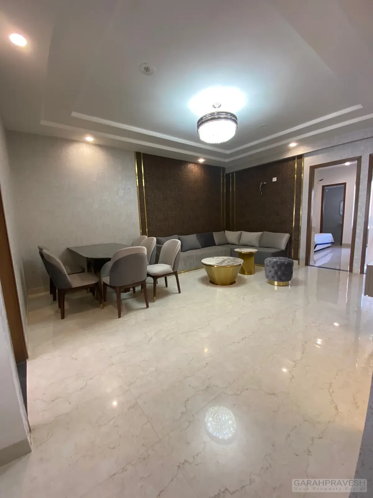 Spacious 3BHK apartment in Motia Aero Greens near Aerocity Mohali with modern interiors