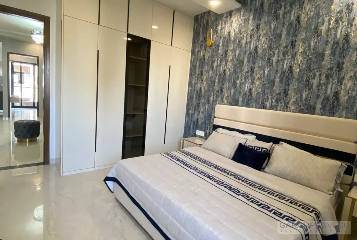 Large master bedroom with ventilation in Aerocity adjacent property