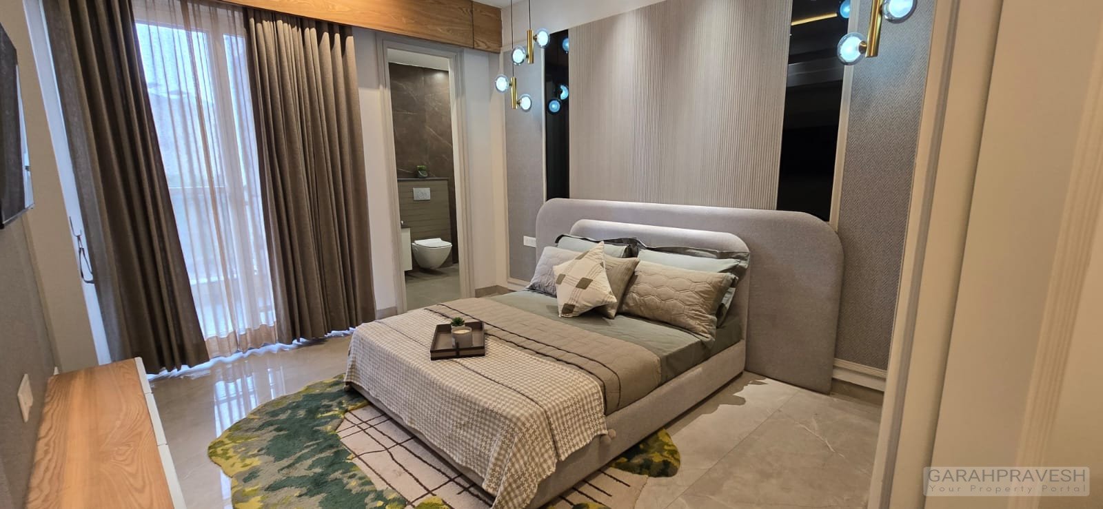 Semi-Furnished Spacious 3+1BHK Apartment for Sale at The Zirk Zirakpur with Dual Entrance, Huge Balcony, Clubhouse, and Green Park