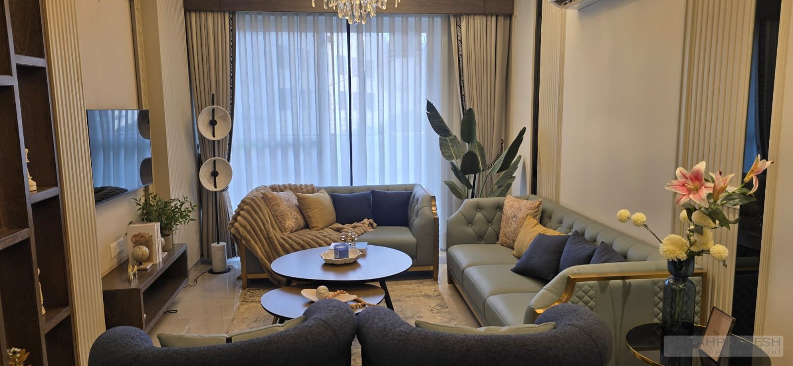 Semi-Furnished Spacious 3+1BHK Apartment for Sale at The Zirk Zirakpur with Dual Entrance, Huge Balcony, Clubhouse, and Green Park