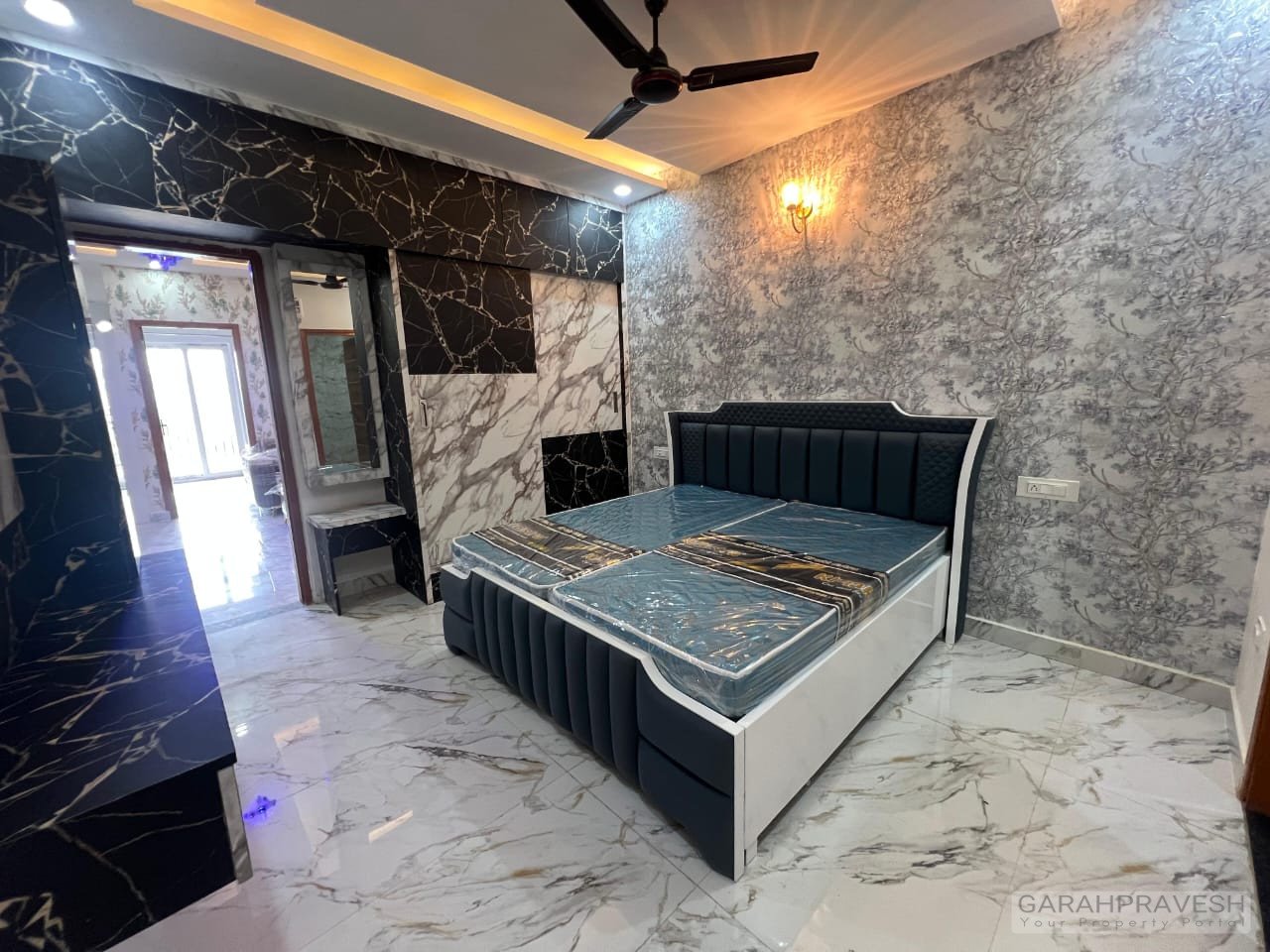 ready-to-move 3BHK low-rise flat in Zirakpur with covered stilt parking and lift facility under 55 lakhs
