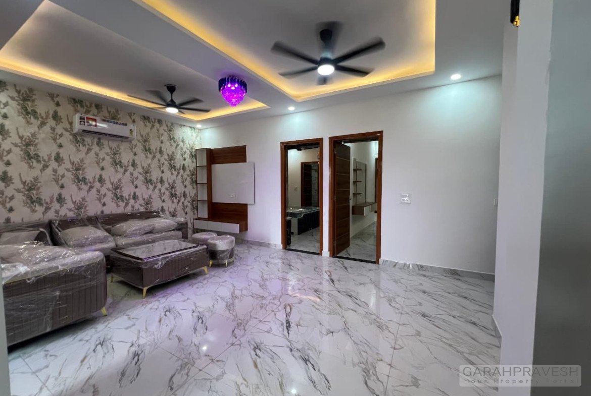 ready-to-move 3BHK low-rise flat in Zirakpur with covered stilt parking and lift facility under 55 lakhs