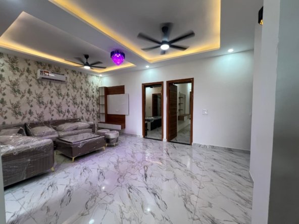 ready-to-move 3BHK low-rise flat in Zirakpur with covered stilt parking and lift facility under 55 lakhs