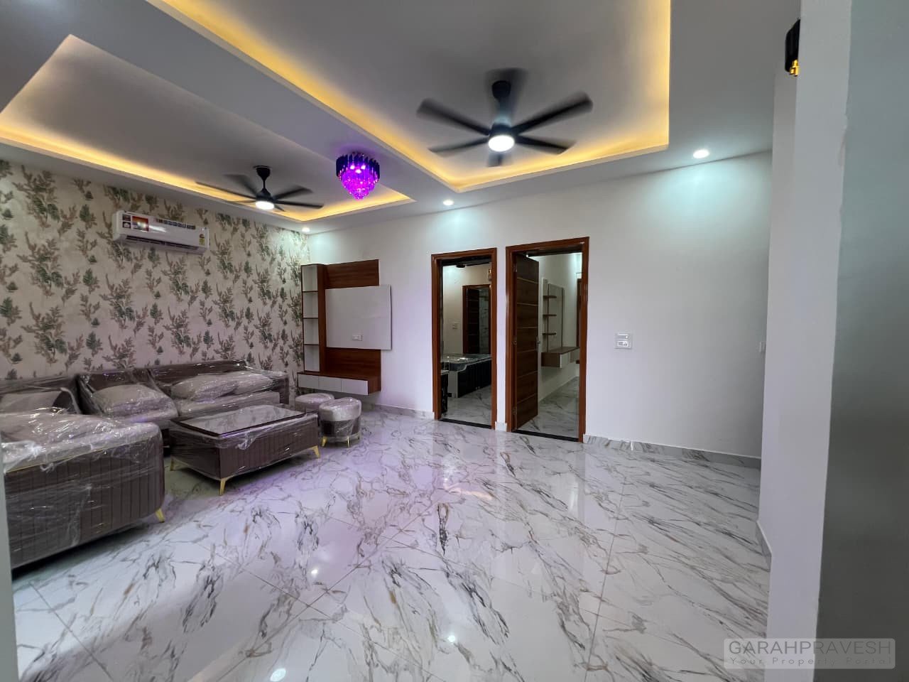 ready-to-move 3BHK low-rise flat in Zirakpur with covered stilt parking and lift facility under 55 lakhs