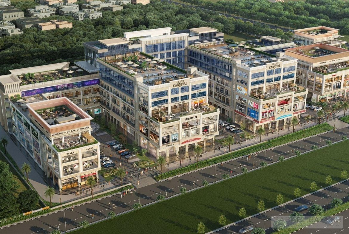 retail showrooms for sale on airport road aerocity mohali with garah pravesh