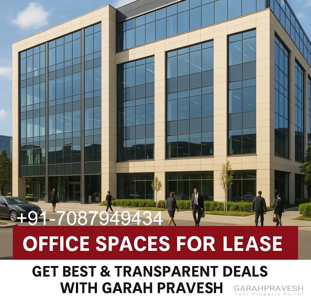 Premium office space for lease in Mohali & Zirakpur with prime location and modern facilities – Garah Pravesh deals.