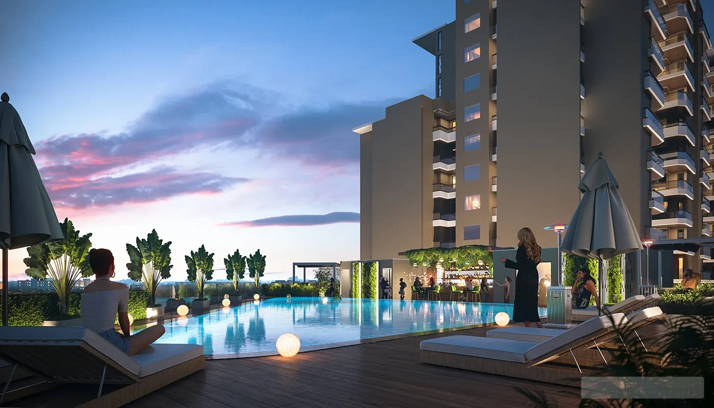 3BHK flat for sale in Suncity Ultima Zirakpur with luxury amenities, RERA approved, rooftop pool, gym, clubhouse – Best deals with Garah Pravesh 7087949434
