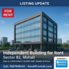 Independent commercial building for rent in Sector 82 Mohali – Raw and unfurnished 22,000 sqft space by Garah Pravesh