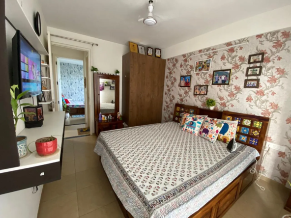 3BHK corner flat for sale in Sushma Joynest ZRK Zirakpur, first floor ready to move apartment with 3-side open layout, covered parking, gated society and modern amenities.