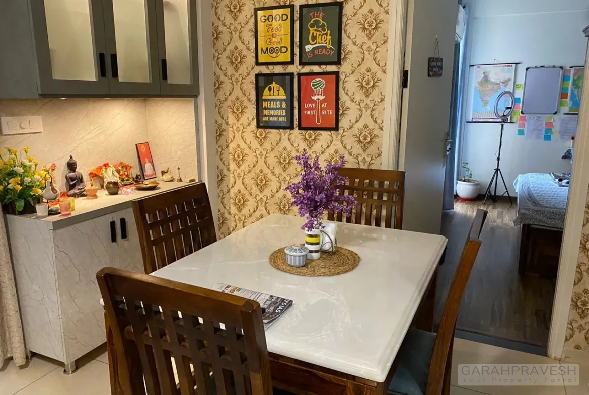 3BHK corner flat for sale in Sushma Joynest ZRK Zirakpur, first floor ready to move apartment with 3-side open layout, covered parking, gated society and modern amenities.