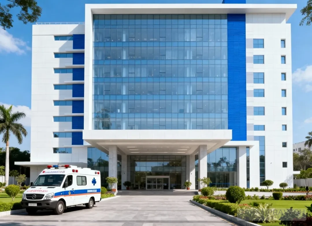 Premium 4-acre multi-specialty hospital for sale in New Delhi with 300–700 bed capacity, modern infrastructure, and expansion potential by Garah Pravesh.