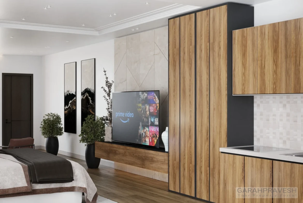 Fully furnished service apartment for sale in a 4-star hotel in Zirakpur with ₹30,000 assured rental income, freehold ownership, and passive investment opportunity near Chandigarh highway.