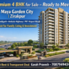 Luxury 4 BHK apartment for sale in Maya Garden City Zirakpur on Chandigarh Ambala Highway with PR7 Airport Road connectivity, gated society