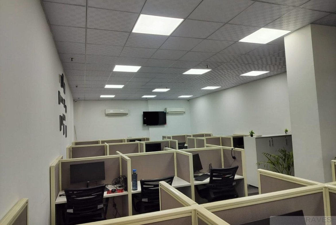 Independent commercial building for sale in Phase 8A Mohali with 16,000 sq ft covered area, fully rented offices, lift, power backup, and high rental income investment property