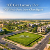 500 Gaz residential plot for sale in DLF Hyde Park New Chandigarh with wide roads and premium township planning