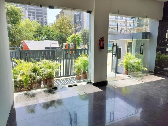 Independent commercial building for sale in Phase 8A Mohali with 16,000 sq ft covered area, fully rented offices, lift, power backup, and high rental income investment property