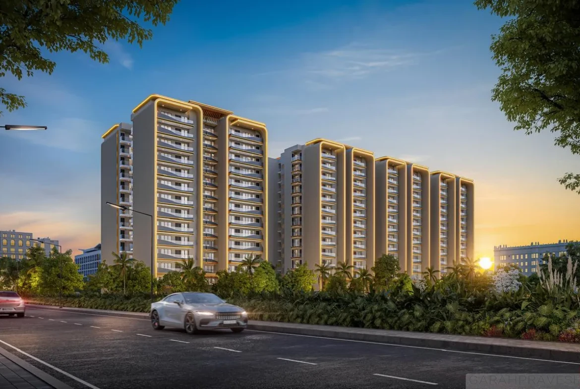 Luxury 3 BHK and 4 BHK apartments for sale in The Eden Park Zirakpur on High Ground Road with clubhouse and landscaped gardens