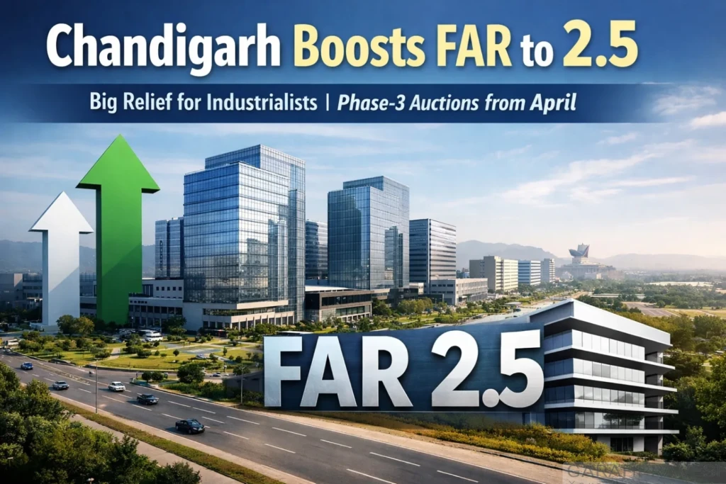 Chandigarh raises FAR to 2.5 for Industrial Area Phase 3, boosting investment and upcoming industrial plot auctions