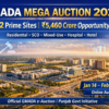 GMADA Mega Auction 2026 featured image showing Greater Mohali skyline highlighting 42 prime residential, SCO, hospital and hotel sites worth ₹5,460 crore offered via online auction from January 14 to February 11.