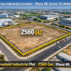Industrial plot for sale in Mohali Phase 8B Sector 74 measuring 2560 gaz, prime freehold industrial land, ready to move, rare availability