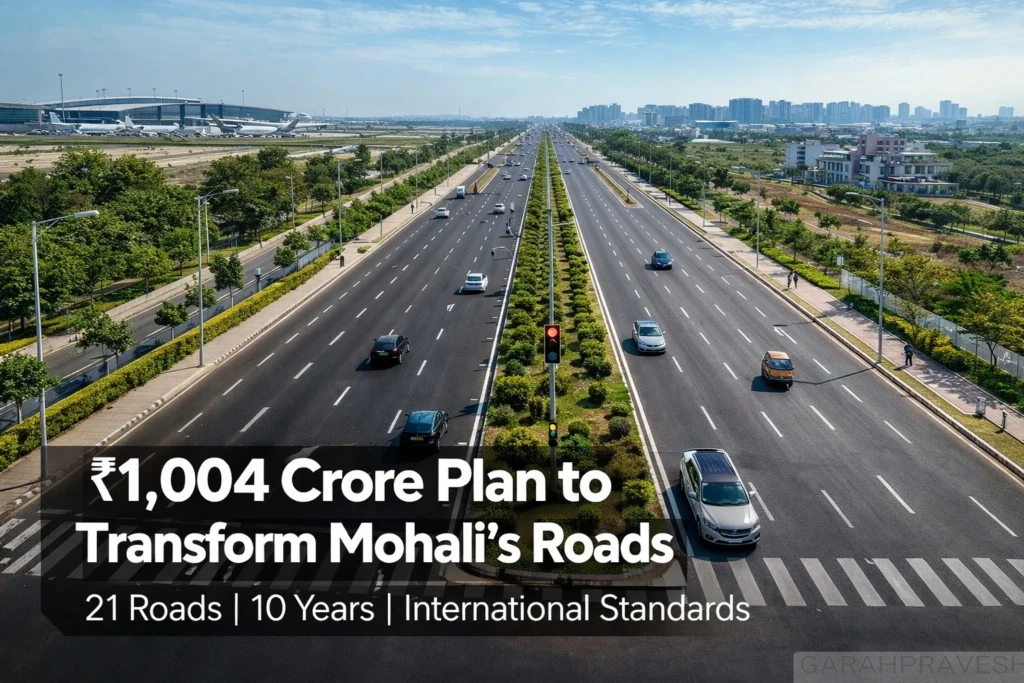 Mohali Next Generation Roads project upgrading 21 major roads under ₹1,004 crore GMADA infrastructure plan