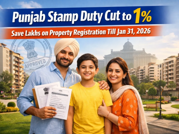 Punjab stamp duty relief 2026 offering 1 percent registration for cooperative housing buyers in Mohali till January 31