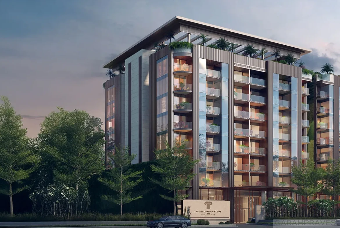 3 and 4 BHK ultra luxury apartments for sale in Godrej Connaught One Connaught Place Delhi 110001 with rooftop swimming pool and premium 7 star amenities
