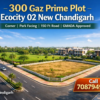 300 gaz GMADA approved corner plot for sale in Ecocity 02 New Chandigarh, park facing, 150 feet road, near Chandigarh, ready to move residential plot