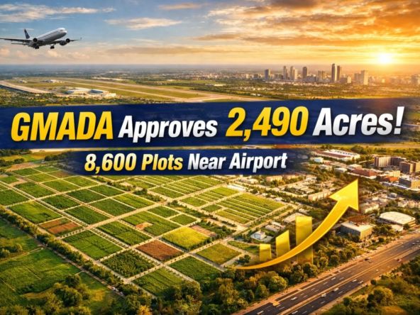 GMADA Mohali Aerotropolis 2490 acre expansion near Chandigarh Airport with planned residential plots and infrastructure layout