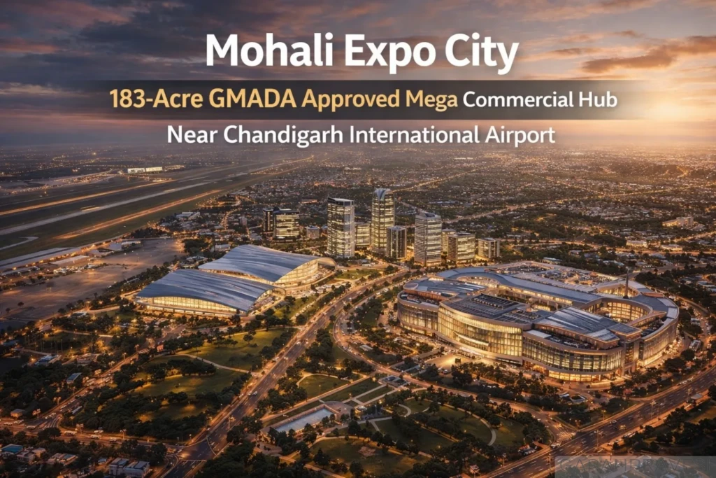 Mohali Expo City GMADA approved 183 acre mega commercial and exhibition hub near Chandigarh International Airport