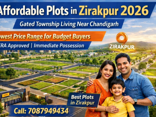 Affordable residential plots in Zirakpur 2026 in gated township with wide roads, parks and security – lowest price range plots near Chandigarh for budget buyers