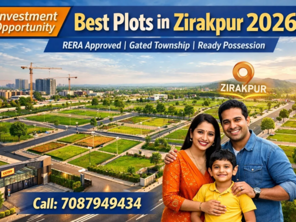 Best residential plots in Zirakpur 2026 with gated township, RERA approved plotting project, wide roads, green parks and family living – investment opportunity near Chandigarh